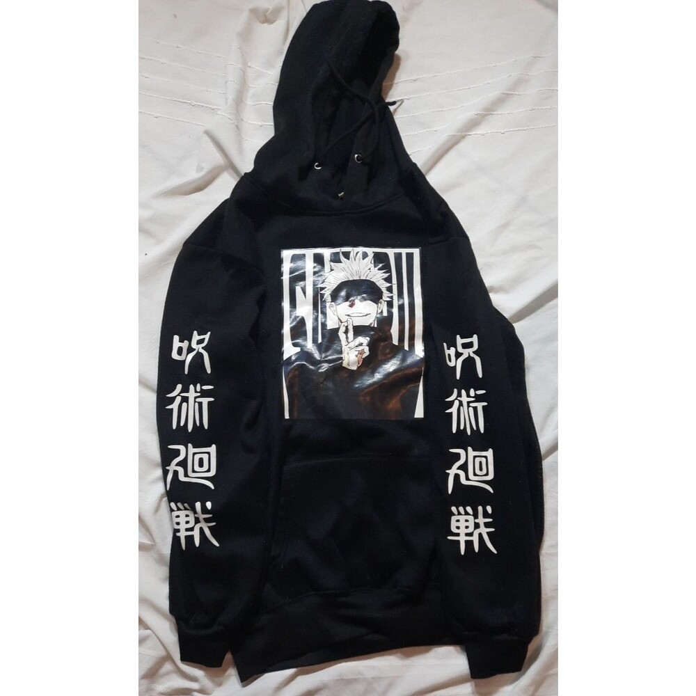 Jujutsu Kaisen Hoodie Men XL Black Satoru